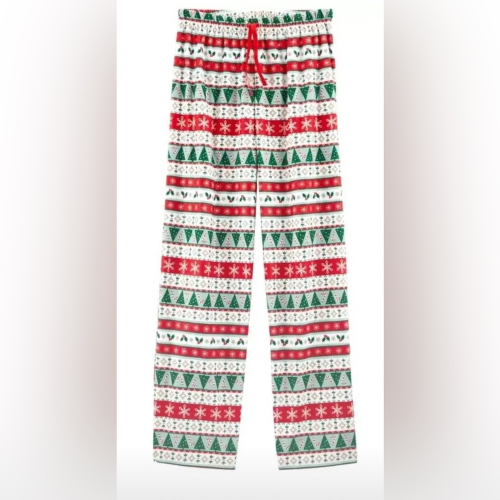 Carter's Red and Green Holiday Fairaisle Pajama Bottoms